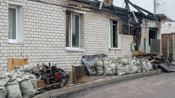 Professional Soot Cleanup technician working in Fort Worth, TX
